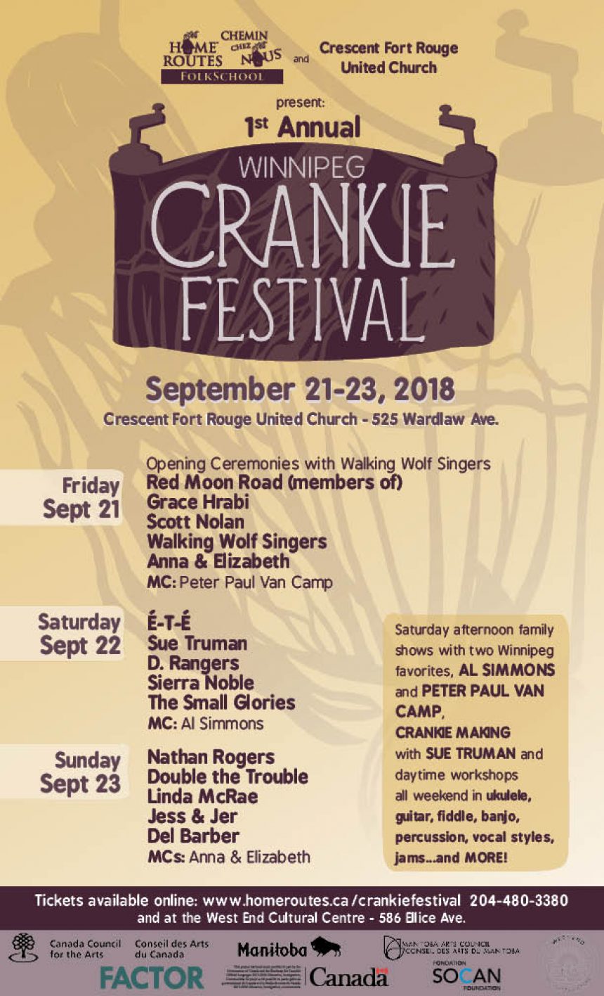 First Annual Winipeg Crankie Festival