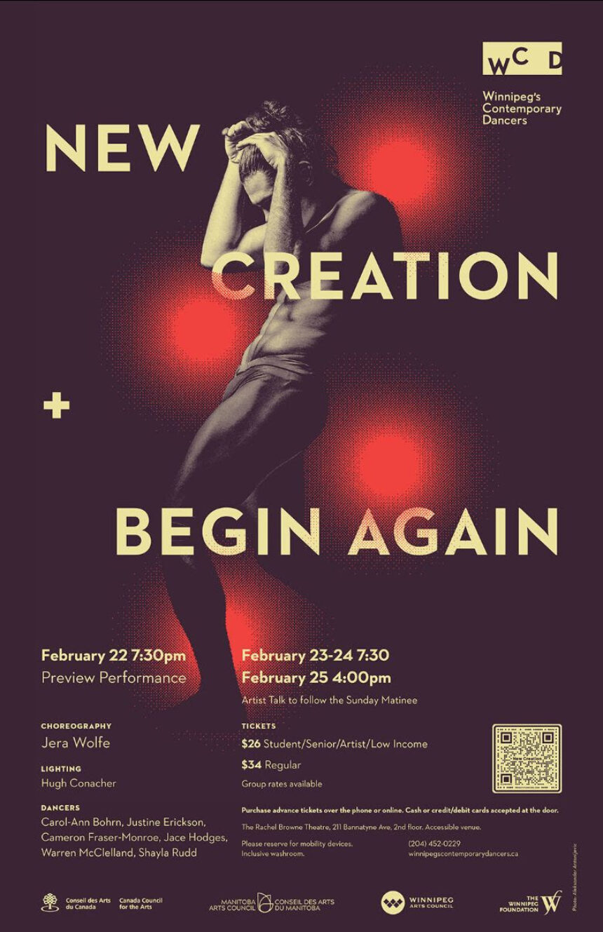 Winnipeg Contemporary Dancers present New Creation + Begin Again